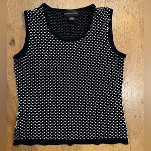 Classiques Entier Vintage Black and White Patterned Tank Top
